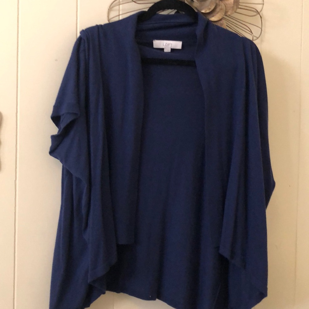 LOFT XL short sleeve oversized cardigan